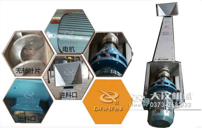 無(wú)軸螺旋輸送機(jī)結(jié)構(gòu)